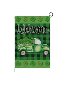 1 pieza Bandera de jardín de coche & trébol - Multicolor - Ver 1