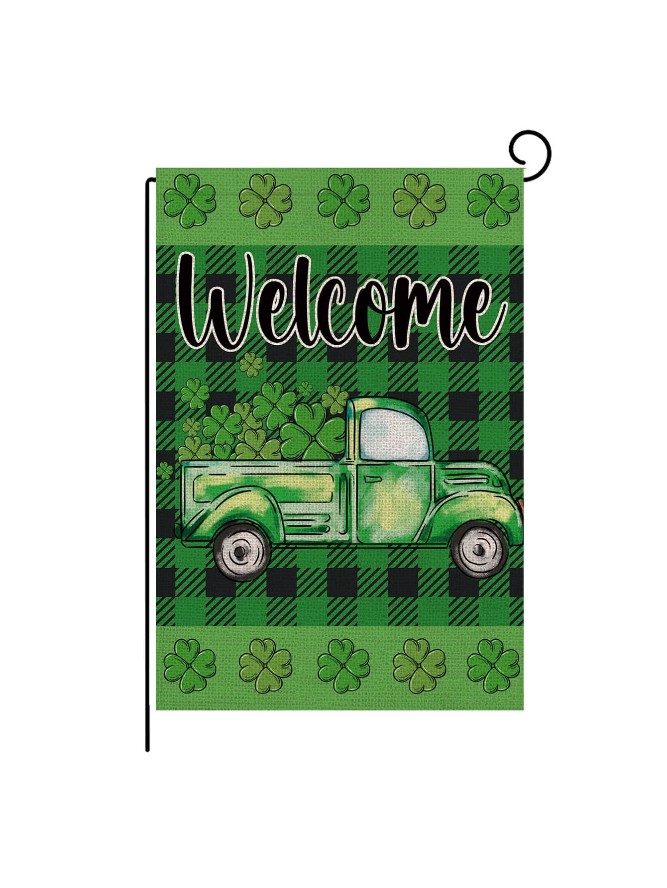 1 pieza Bandera de jardín de coche & trébol - Multicolor - Ver 1