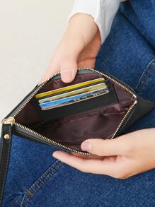 MIYIN Slogan Graphic Lightweight Modern Business Credit Card ID Card Cash Business Casual Teacher's Day Teacher Gifts Work Business Commute Travel Holiday Office Vacation For Anniversary For Birthday Gift On Valentine Day For Gift For Lady For Female White-Collar Workers Gift Present School Supplies Teacher Gifts Back To School For Women Wallet Purse Wallet Long Wallet Wristlet Wallet - Black - View 4