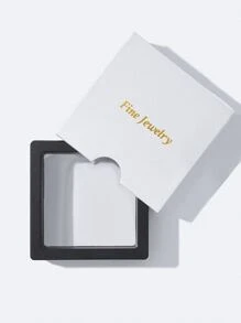 Square & Faux Pearl Design Silver Earrings - Multicolor - View 4