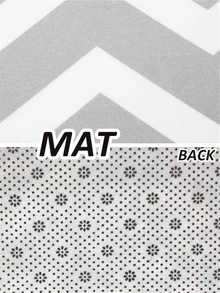 1pc Wreath & Plaid Pattern Anti-slip Door Mat - Multicolor - View 2