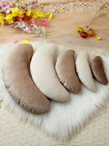 嬰兒攝影5入組月亮形狀枕頭 - 卡其色 - 查看 2