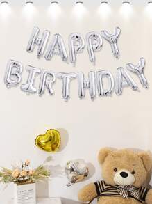 13 piezas en forma de letra globo - Plateado - Ver 1