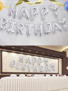 13 piezas en forma de letra globo - Plateado - Ver 4