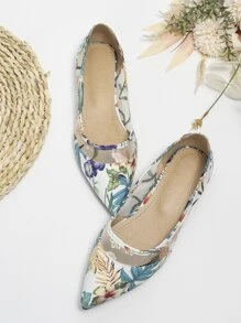 Bailarinas con patrón tropical de punta - Multicolor - Ver 2