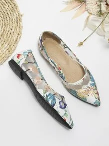 Bailarinas con patrón tropical de punta - Multicolor - Ver 4