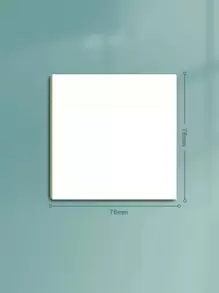 50 Piece Morandi Cute Round Clear Waterproof Sticky Notes - Index Labels For Book Identification, Office And School Supplies, - Clear - View 3