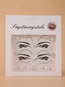 2Pcs 3D Body Stickers Hair Stickers Eye Corner Stickers Face Stickers Temporary Tattoo Stickers