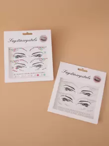 2Pcs 3D Body Stickers Hair Stickers Eye Corner Stickers Face Stickers Temporary Tattoo Stickers