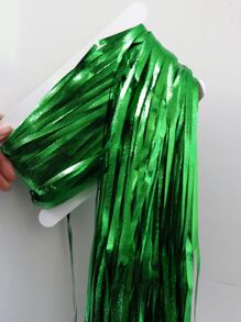 1pc Decorative Tassel Curtain - Green - View 4