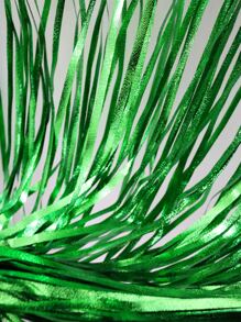 1pc Decorative Tassel Curtain - Green - View 5