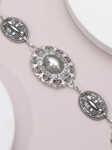 Cinturón de cadena con diseño de oval - Multicolor - Ver 3