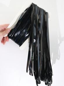 1 rèm mưa laser / 2/3 (Bộ laser xanh và sâm panh) / 2 (Rèm mưa sâm panh) Trang trí kim loại sáng bóng cho tiệc sinh nhật, tân gia, kỷ niệm, đám cưới để thêm bầu không khí vui tươi - màu đen - Xem 4