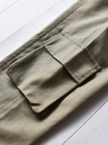 小男童翻蓋口袋工裝褲