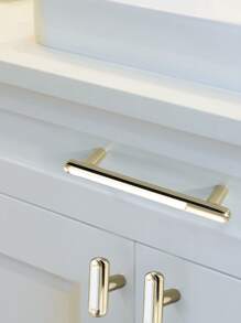1入組極簡風格抽屜把手 - 金色 - 查看 3