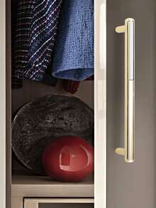 1入組極簡風格抽屜把手 - 金色 - 查看 5