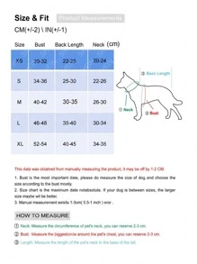 Hjärtmönster Pet Tröja - Đen và trắng - Xem 5
