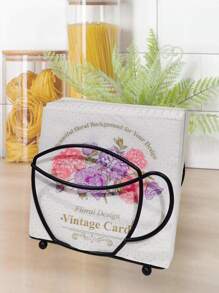 1pc Cup Design Napkin Holder - Black - View 2