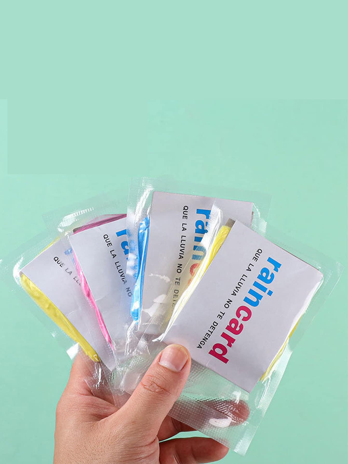 1pc Random Color Disposable Raincoat, Portable Universal Raincoat For Outdoor Insulation, Galentines, Puppy, Carnival, Spring Summer Picks, Brides Maid Gifts, Room, Bedroom Decor, Bedroom Decor, Beach, Travel, For Men, For Women, Vacation - Multicolor - View 1