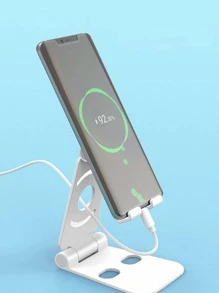 Foldable Desktop Phone Holder - White - View 2