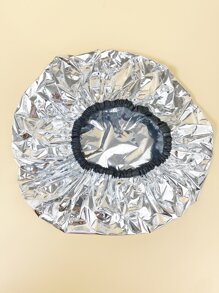 1 件发型烫发焗油发膜温度自加热头部护理无需插电蒸汽帽可使用焗锡箔帽、美发工具、美发产品及配件理发沙龙美容旅行必需品、光滑后刷、理发配件、吹风机 - 銀色 - 查看 1