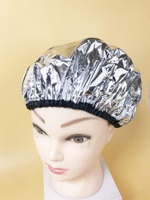 1 件发型烫发焗油发膜温度自加热头部护理无需插电蒸汽帽可使用焗锡箔帽、美发工具、美发产品及配件理发沙龙美容旅行必需品、光滑后刷、理发配件、吹风机 - 銀色 - 查看 4