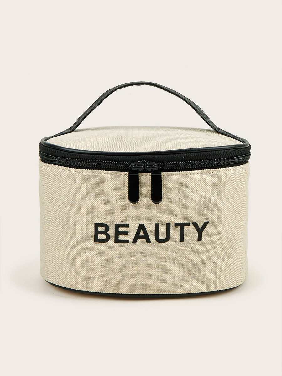 1 pezzo Borsa cosmetica semplice e portatile di grande capacità, piccolo profumo portatile, borsa da toeletta da viaggio, borsa per la conservazione della cura della pelle da tavolo, borsa trucco per donne e ragazze, borsa trucco, borsa prodotti per la cura della pelle, borsa da toilette, cubi per l imballaggio, articoli essenziali da viaggio, articoli essenziali per la cabina, regali per damigelle, regali per la mamma, regali di compleanno, regali per amici e insegnanti, decorazione per la casa, bagno, soggiorno, camera da letto, organizer da bagno, organizer per gioielli, organizer per oli per le labbra, organizer per smalti, organizer per il trucco, beauty case, organizer per il trucco da viaggio