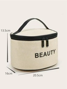 1 pezzo Borsa cosmetica semplice e portatile di grande capacità, piccolo profumo portatile, borsa da toeletta da viaggio, borsa per la conservazione della cura della pelle da tavolo, borsa trucco per donne e ragazze, borsa trucco, borsa prodotti per la cura della pelle, borsa da toilette, cubi per l imballaggio, articoli essenziali da viaggio, articoli essenziali per la cabina, regali per damigelle, regali per la mamma, regali di compleanno, regali per amici e insegnanti, decorazione per la casa, bagno, soggiorno, camera da letto, organizer da bagno, organizer per gioielli, organizer per oli per le labbra, organizer per smalti, organizer per il trucco, beauty case, organizer per il trucco da viaggio
