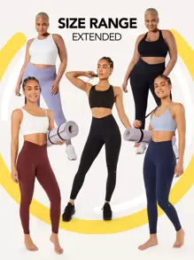 GLOWMODE 24"羽毛適™跨越式緊身褲 - 哈密瓜黃 - 查看 9