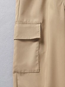 Girls Cut Out Tank Top & Cargo Trousers - Multicolor - View 3