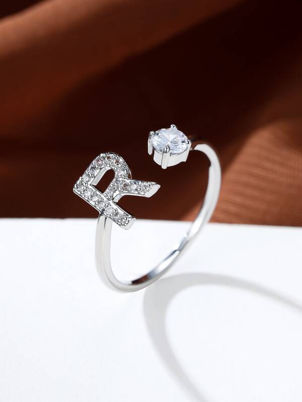 Hot Fashion A-Z Alphabet Rings Initial Rings Wedding Love Rings Bridesmaid Gifts Couple Ring Valentines,Mom,Mother,Mother's Day,Gift