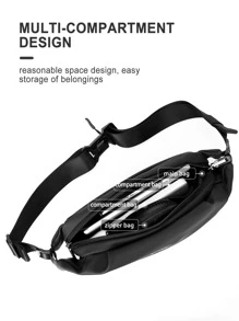 男士腰部字母圖案包