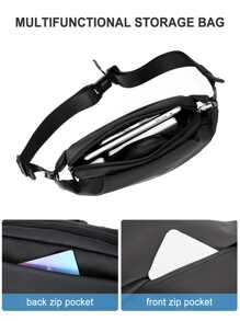 男士腰部字母圖案包