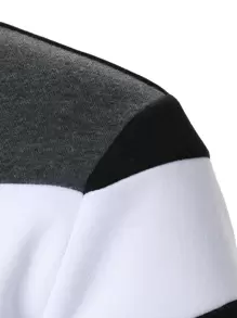 Manfinity Homme Áo nỉ nam có khóa kéo nhiều màu, tay dài, có khóa kéo, đi chơi, mùa thu - màu đen - Xem 3