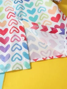 小男童滿版心形印花襯衫