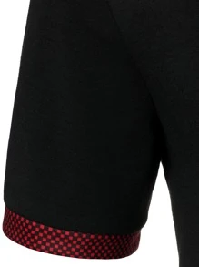 Manfinity Men Contrast Trim Polo Shirt - Black - View 5