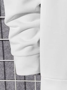 Manfinity Men Slogan Graphic Sweatshirt - White - View 3