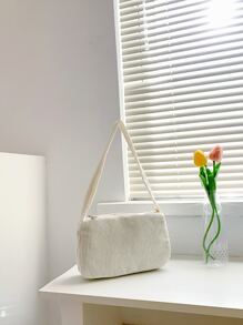 Bolsa cuadrada minimalista - Beis - Ver 4