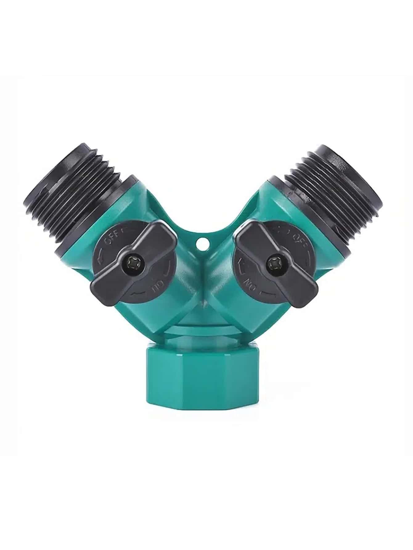1pc American Standard Y Valve Splitter With On/Off Switch, Plastic Garden Hose Connector - Multicolor - View 1