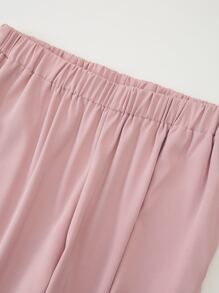 Mulvari Plus Single Button Blazer & Trousers - Baby Pink - View 4