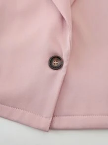 Mulvari Plus Single Button Blazer & Trousers - Baby Pink - View 6
