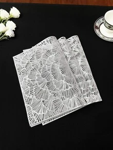1pc Hollow Out Placemat - Silver - View 3