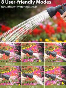 1pc Multifunction High-pressure Water Gun - Black - View 8