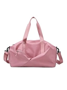 1pc Zip Front Training Bag - Pink - View 1