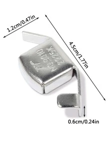 1pc Sewing Machine Pressed Foot, Silver Stainless Steel Sewing Machine Presser Tool For DIY Sewing - Silver - View 2