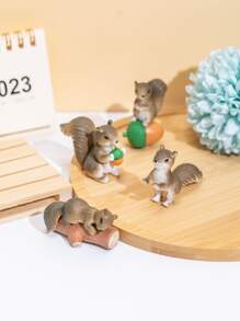 4 件松鼠设计装饰工艺品最佳礼物