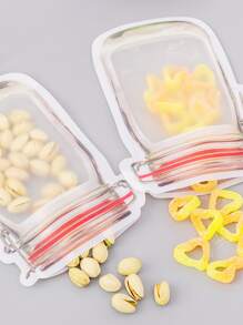 6入組瓶形食物儲存袋 - 彩色 - 查看 3