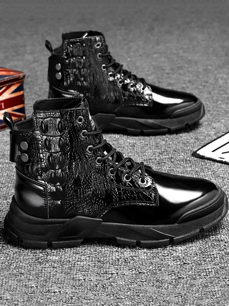 Crocodile combat boots best sale