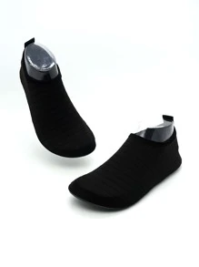 Men Minimalist Slip On Aqua Socks Men Vacation - Black - View 2