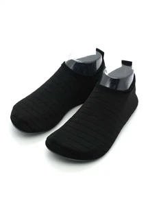 Men Minimalist Slip On Aqua Socks Men Vacation - Black - View 3